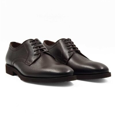 Muške elegantne braon cipele Blucher, izradjene od najfinije Boks kože.