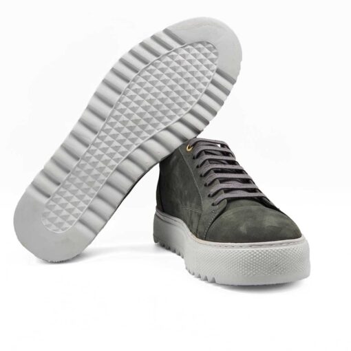 Muške classic cipele patike napravljene od prvoklasne tamnosive Nubuck kože