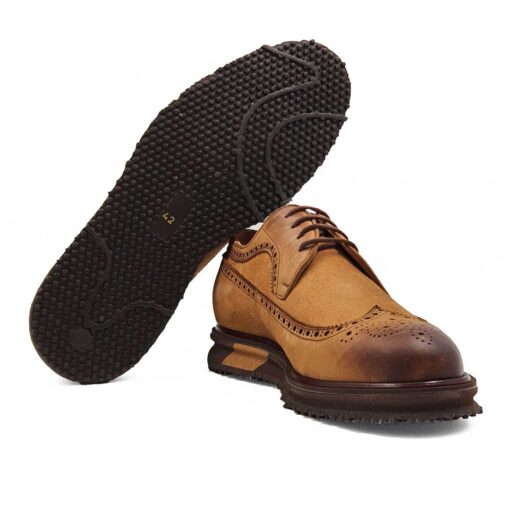 Muške Blucher cipele Full Brogues izradjene od najfinije Nubuck kože