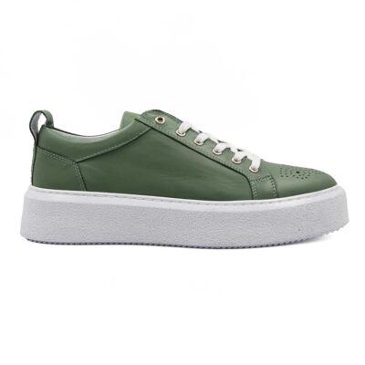 Muške zelene cipele patike izradjene od prvoklasne Nappa kože