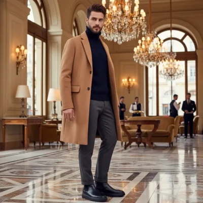 Muške crne Chelsea čizme su esencijalne za elegantan jesenji i zimski stil. Lako se obuvaju, udobne i savršene za smart-casual izgled.