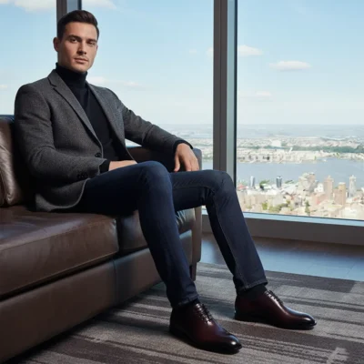 Muške bordo Wholecut Oxford cipele – izrađene od jednog komada kože. Najformalniji i najekskluzivniji model. Savršen izbor za venčanja i biznis.