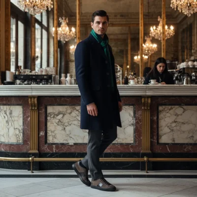 Elegantne bež muške patike su idealne za poslovni smart-casual i slobodno vreme. Svetla boja i kvalitetna izrada od kože. Lako se kombinuju.