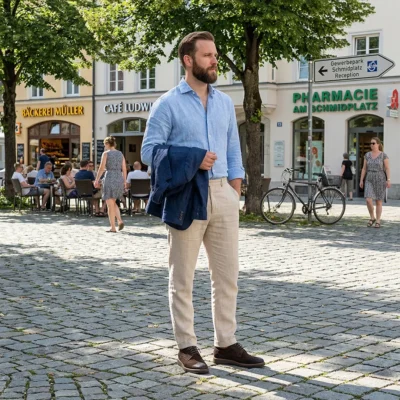 Braon muške cipele su ključni element za postizanje modernog i opuštenog poslovnog stila. savršen balans koji se lako uklapa uz pantalone i plave tonove.