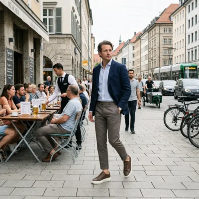 Muške braon patike cipele su odgovor na dinamičan tempo modernog muškarca. Jedan par koji se nepogrešivo transformiše uz teget odelo ili tamni džins.