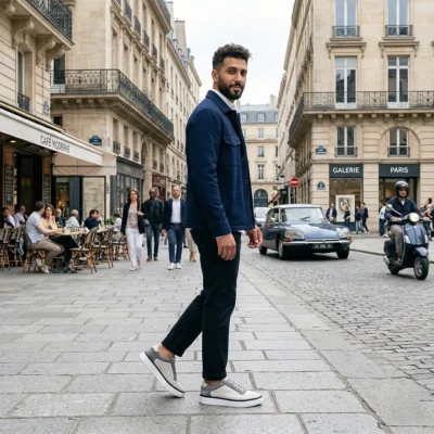 Muške bež elegantne patike donose blagu i prefinjenu notu svakom outfitu. Neutralna nijansa koja se nepogrešivo uklapa uz svetle tonove i odeću.