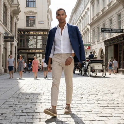 Muške bež casual cipele donose vizuelni mir i osveženje vašoj svakodnevnoj garderobi. Model u nijansi peska koji odiše prirodnom estetikom i lakoćom.