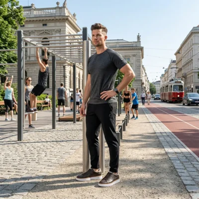 Zelene muške elegantne patike predstavljaju savršen balans sportske ležernosti i klasične estetike. Idealan izbor za muškarce koji cene unikatnu obuću.