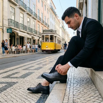 Lagane i udobne muške sive elegantne cipele idealne za duge proslave i svečane prilike. Obezbedite sebi elegantan izgled uz maksimalan komfor tokom dana.