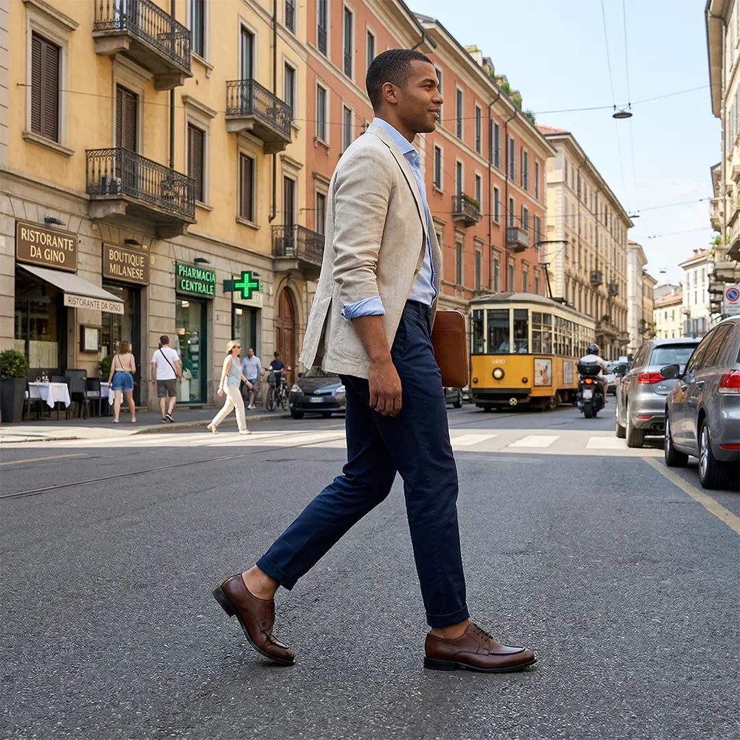 Muške kožne braon cipele su onaj završni detalj koji vaše odelo čini potpunim. Obezbedite sebi besprekoran izgled i udobnost koja traje tokom cele večeri.