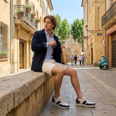 Moderne muške bež patike donose osveženje vašoj svakodnevnoj garderobi. model koji spaja aktuelne trendove i svedenu estetiku za upečatljiv prvi utisak.